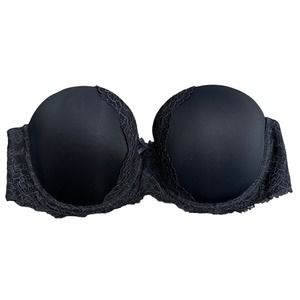 Victorias Secret Dream Angels Multi Way Bra Light Padding Wired Lace Black 34DDD